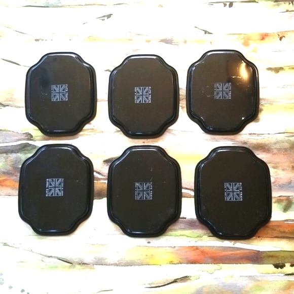 Restaurant TIPS Vtg Shabby England  Floral Decor BLACK Hang Candy Metal 6 Trays - Picture 13 of 16